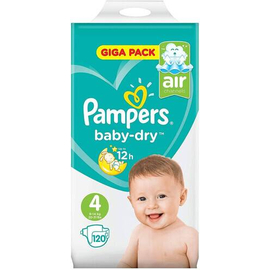 PAMPERS BABY DRY GIGA SIZE 4 (120 Pcs)
