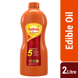 Saffola Active Oil Blended Edible Vegetable Oil 2 Litre