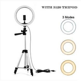 10 inches / 26 cm Selfie Ring Light Photo Studio Photography Lighting WITH 3120 Tripod Stand