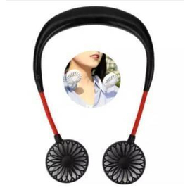 Hand Free Personal Fan, Headphone Design Wearable Portable Neckband Mini Fan With USB Rechargeable, 2 image