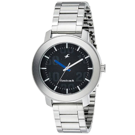 Fastrack Analog Men Black Dial Stainless Steel Gents Wrist Watch NK3121SM02
