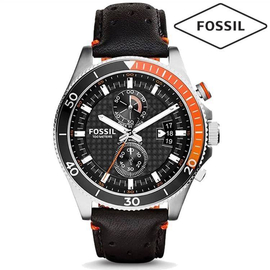 Fossil End-Of-Season Wakefield Analog Black Dial Mens Watch -CH2953
