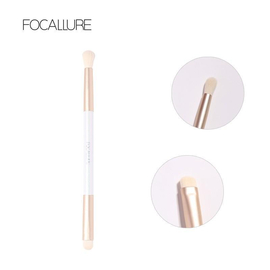 FOCALLURE Professional Fluffy White Double-Head Makeup Brush (Single)