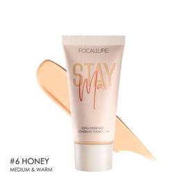 FOCALLURE STAYMAX Pore-Blurring Matte Flawless Foundation #6 - Honey, 2 image