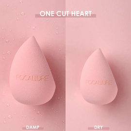 Focallure Matchmax Beauty Blender Sponge- One Cut Heart (Pink)