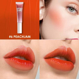 Focallure Staymax Moisturizing Blusher & Lip Gloss-Peach Jam