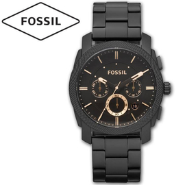 Fossil Machine Chronograph Dark Brown Dial Mens Watch-FS4682