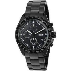 FOSSIL Mens CH3028 Sport 54 Chronograph Black Stainless Steel Watch