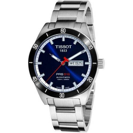Tissot T-Sport PRS516 Automatic Blue Dial Silver Band Mens Watch (T044.430.21.041.00)