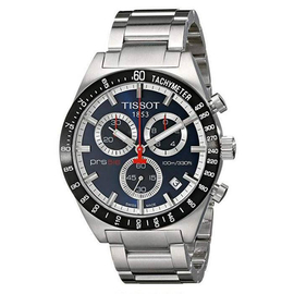 Tissot Mens PRS516 Chronograph Blue Dial Silver Stainless Steel Band Mens Watch- T044.417.21.031.00