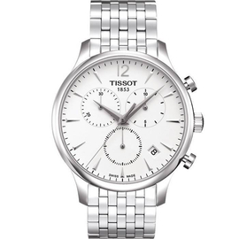 Tissot T Classic Tradition Silver Dial Silver Stainless Steel Mens Watch