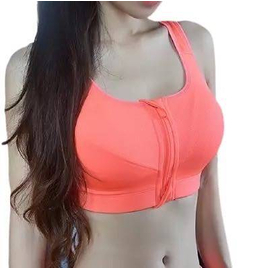 Fashionable Sports Bra-Orange, Size: M