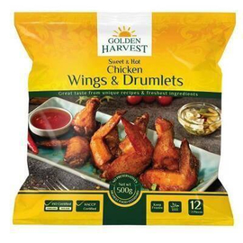 Golden Harvest Sweet & Hot Wings and Drumlets 500gm