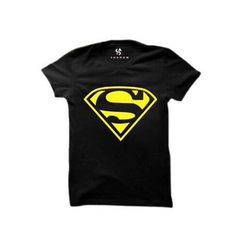 T-shirt Half Sleeve Black ( Superman )