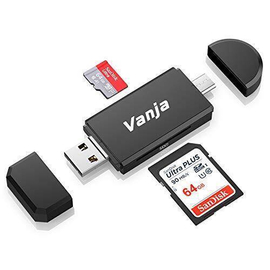 Vanja USB type C SD Card Reader 3 in 1