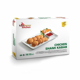 Kazi Farms Kitchen Chicken Shami Kabab-250g-10-12 Pieces