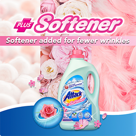 Attack  Liquid Detergent Bottle Softener