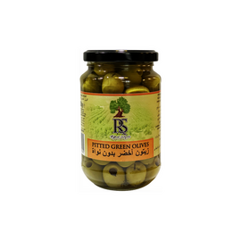 RS Pitted Green Olives Glass Jar- 370 ml