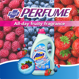 Attack  Liquid Detergent + Perfume Fruitty-3.6kg