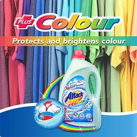 Attack  Liquid Detergent + Color -3.6kg