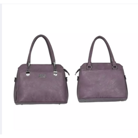 Purple Latest Designer PU Leather Handbags For Women, 2 image