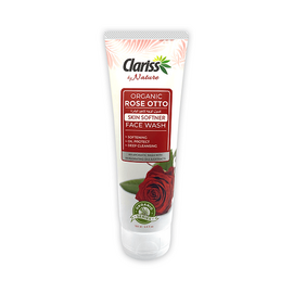 Clariss Organic Face Wash 100ML: Rose Otto