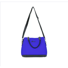 Blue PU Leather Designer Hand Bags For Women