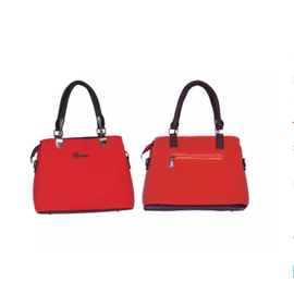 Red PU Leather Designer Hand Bags For Women, 2 image