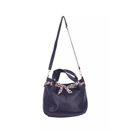 Navy Blue PU Leather Designer Hand Bags For Women