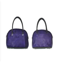 Dark Blue PU Leather Designer Hand Bags For Women, 2 image