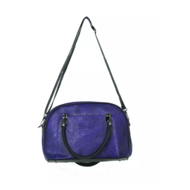 Dark Blue PU Leather Designer Hand Bags For Women