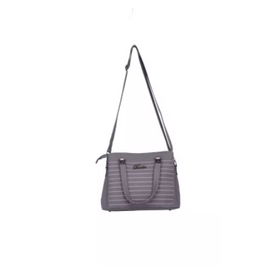 Gray PU Leather Designer Hand Bags For Women