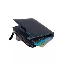 PU Leather Bangle Wallet Money Bag Bogesi -Black