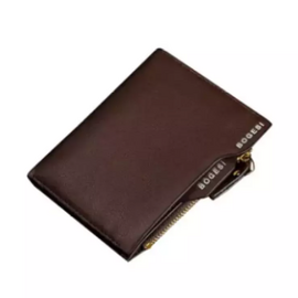 Artificial Leather Bangle Wallet Money Bag Bogesi - Chocolate, 2 image
