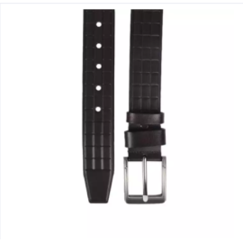 Black Leather Belt For Men, 2 image