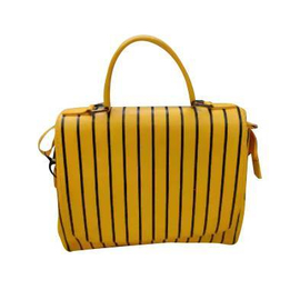 Yellow PU Leather Designer Hand Bags For Women