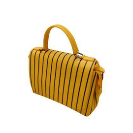 Yellow PU Leather Designer Hand Bags For Women, 3 image