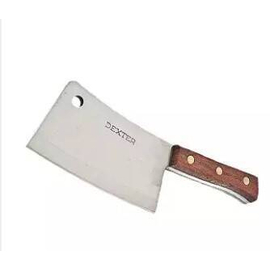 Kitchen Meat Cutting Knife - Brown and Silver