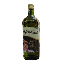 Minerva Olive Oil Extra Virgin: 1 Litre Glass Bottle