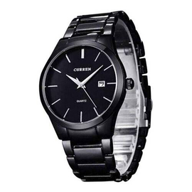 CURREN 8106 - Stainless Steel Analog Watches For Men - Black, 2 image