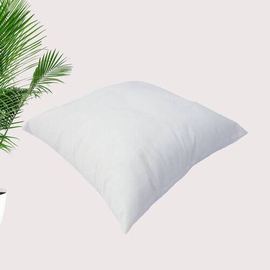 Standard Fiber Cushion, Tissue Fabric, White (18″x18″)_Buy 1 Get 1 Free, 77221, 4 image