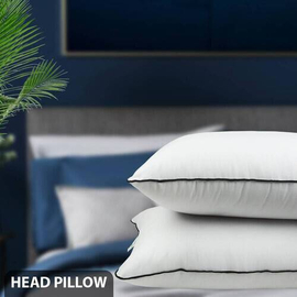 Exclusive Fiber Head Pillow, High Loft, White, 2 image