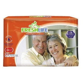 Freshlife Adult Diaper-Medium 30pcs