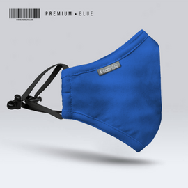 Fabrilife Premium Cotton Face Mask - Blue
