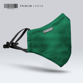 Fabrilife Premium Cotton Face Mask - Green