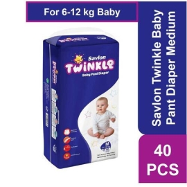 Savlon Twinkle Baby Pant Diaper Medium 40 pcs