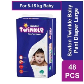 Savlon Twinkle Baby Pant Diaper Large 48 pcs