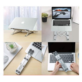 Aluminum Collapsible and Portable Laptop Stand - Silver, 2 image
