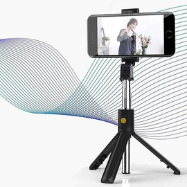 Extendable Bluetooth Controlled Selfie Stick Tripod K07, 2 image