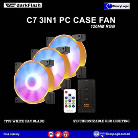 AIGO DarkFlash C7 3in1 PC Case Fan 120mm RGB, 2 image